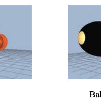 3D model “Bottle” and “Balloon vehicle”