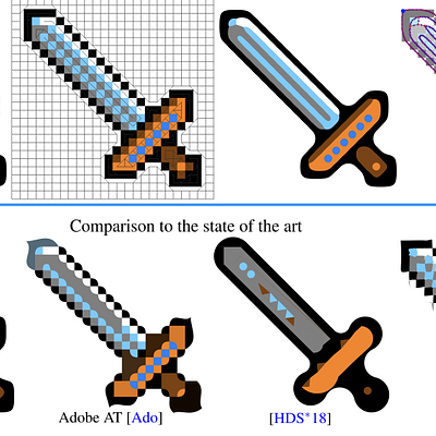  Top row - Our interactive process. Bottom row - Comparison to the state of the art