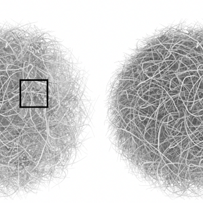 Left: Horizon-based ambient occlusion (HBAO) uses only a depth map and underestimates occlusion due to hidden geometry. Right: Our stochastic-depth HBAO captures occluded geometry stochastically (2ms in full HD).