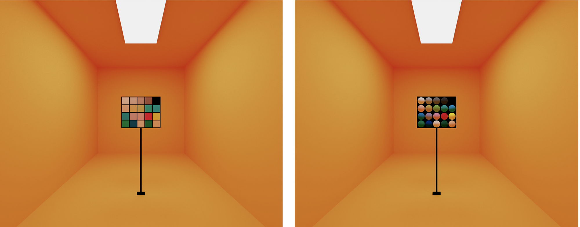 Effects of inter-reflections in box spaces on perceived object color harmony and shape