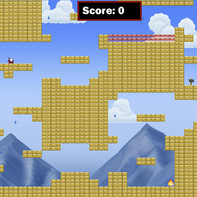 In-game view of a part of the resulting level of Figure 2