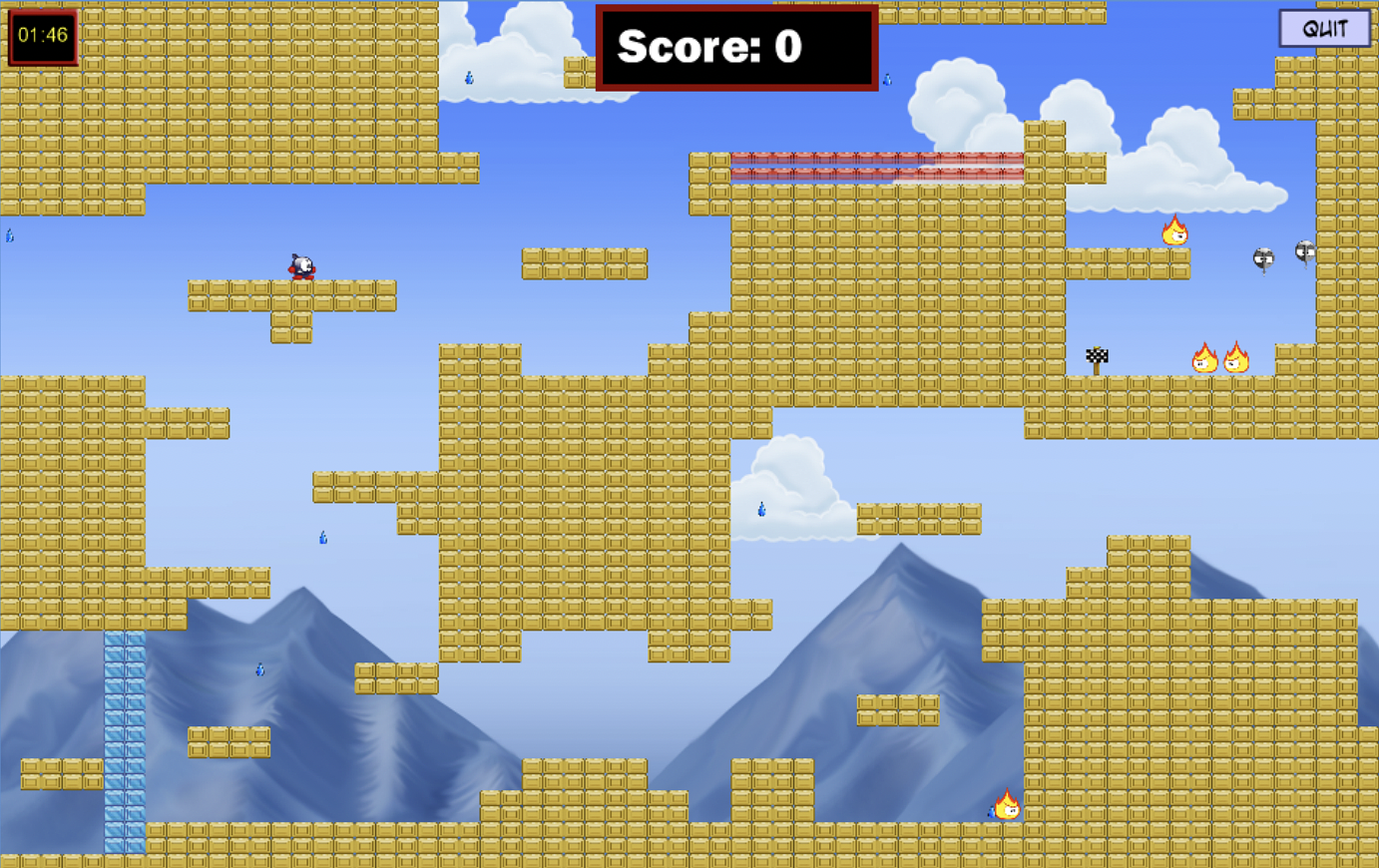 In-game view of a part of the resulting level of Figure 2