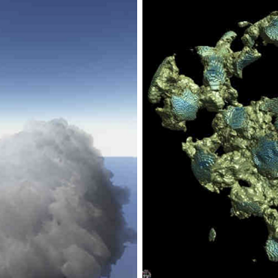 Images show volume data that consist of billions of voxels rendered with our dynamic sparse octree approach. Our algorithm achieves real-time to interactive rates on volumes exceeding GPU memory capacity by far, tanks to efficient streaming and ray-casting solutions. Basically, the volume is only used at the resolution that is needed to produce the final image. Besides the gain in memory and speed, our rendering provides is inherently anti-aliased